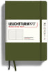 LEUCHTTURM1917 - Notebook Hardcover Medium A5-251 Numbered Pages for Writing and Journaling (Army, Dotted)...