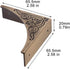 Metal Corner Protector, 4 Pcs Antique Edge Safety Guard Cabinet Furniture Corner Bumpers,Table Corner Protectors,Cover Damaged Corners on Coffee T...
