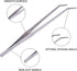 Extra Long Handle Aquarium Tweezers Serving Tongs Feed clamp,2 Pack Stainless Steel Straight and Curved Tweezers Set for Fish Tank Plants Reptile ...