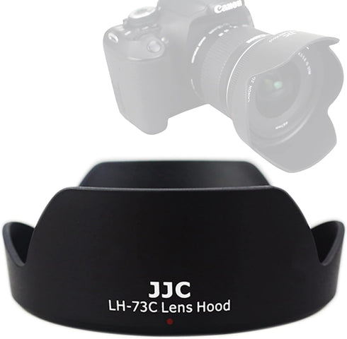 JJC LH-73C Dedicated Bayonet Lens Hood for Canon EF-S 10-18mm f/4.5-5.6 is STM Lens, Canon E10-18mm f4.5-5.6 is STM Lens Lens Hood, Replacement of...