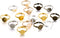 20 Pcs Blank Rings Stainless Steel Adjustable Pad Ring Base Ring Blank Bases,Ring Bezel Cabochon Base Bezel for Ring Blanks Making Kit Jewelry Fin...