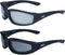 Global Vision Kickback Padded Motorcycle Sunglasses 2 Pair Black Frame Flash Mirror & Smoke Lenses...