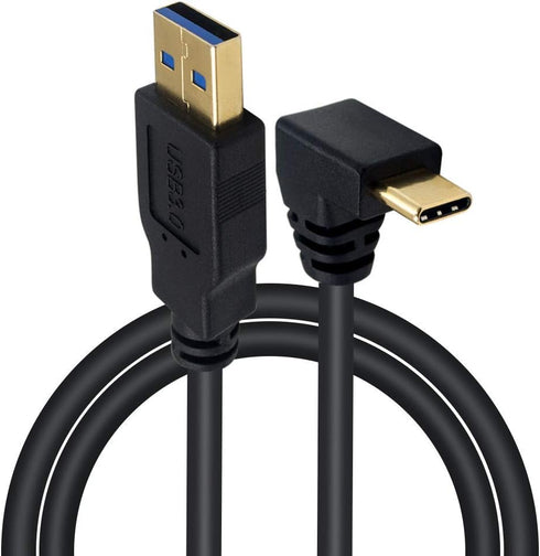Poyiccot USB Type C 90 Degree Cable 3.3feet/1m, Up & Down Angle USB 3.0 A to USB C Fast Charging Cable for Samsung Galaxy, Tablets and More......