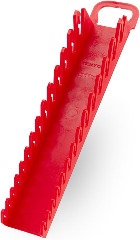 TEKTON 14-Tool Stubby Combination Wrench Holder (Red) | OWP21214 | Made in USA...