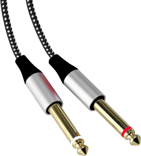 4.26FT MFi Certified Lightning to 1/4 Inch Audio Adapter Cable, Within 1/4 to USB C, 3.5mm to TS Audio Cable, DAC Chip Include, 3-in-1 Stereo 1/4 ...