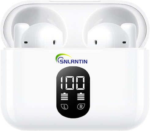 Wireless Earbuds Bluetooth 5.3 Headphones, X87 Waterproof Stereo Ear Buds with Microphone, in-Ear Earphones with LED Power Display for iPhone/Andr...