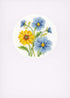 Vervaco Counted Cross Stitch Greeting Card Kit Blue and Yellow Flowers (Set of 3) 6" x 4.2"...