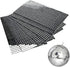 Self-Adhesive Real Glass Craft Mini Square Mirrors Mosaic Tiles(5 x 5mm,6 Sheet,3600Pcs)...