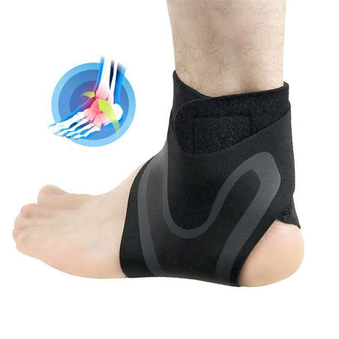 Ankle Support Brace, Adjustable Ankle Strain Protector Strap, Against Sprains Arthritis Compression Wrap Stabilizer, Pain Relief Foot Sleeve for B...