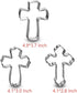 Cross Cookie Cutter 4 Inch Set -5 Pieces in Different Shapes Stainless Steel...