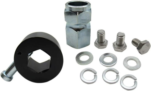 Steering Wheel Quick Hub Aluminum Release Disconnect Hub Adapter Kit 3/4" Shaft Size Blue...
