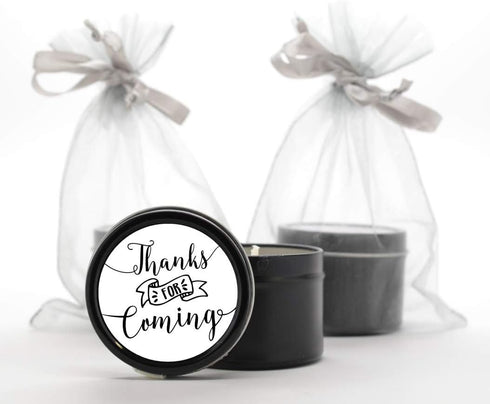 Thank You Stickers, 48 Round White Labels, Perfect for Baby Shower or Wedding Favors...