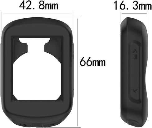 for Garmin Edge 130 Plus Protective Case Cover, LOKEKE Silicone Protective Case Cover Shell Skin for Garmin Edge 130/130 Plus(Silicone Black)...
