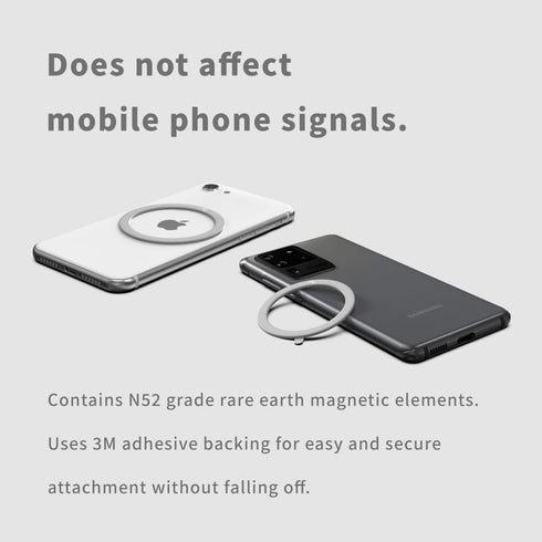 1.4mm Magnetic Wireless Charging Magsafe Ring Sticker for Magsafe Phone Mount, Upgrade Bulit-in Magnet for Wireless Charging, Phone Case, Car Hold...