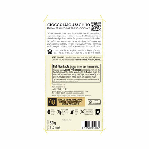 Amedei Toscano White (Bianco) Chocolate Bar...