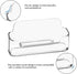 vrupin 4 Pack Business Card Holder for Desk,Clear Acrylic Business Card Holder Display for Men, Business Card Display Business Card Stand for Exhi...