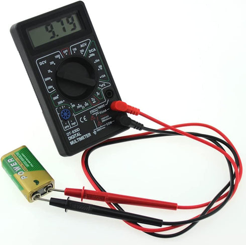 DT-830D Digital Multimeter with Buzzer Square Wave Output Voltage Ampere Ohm Tester Probe DC AC LCD Overload Protection...