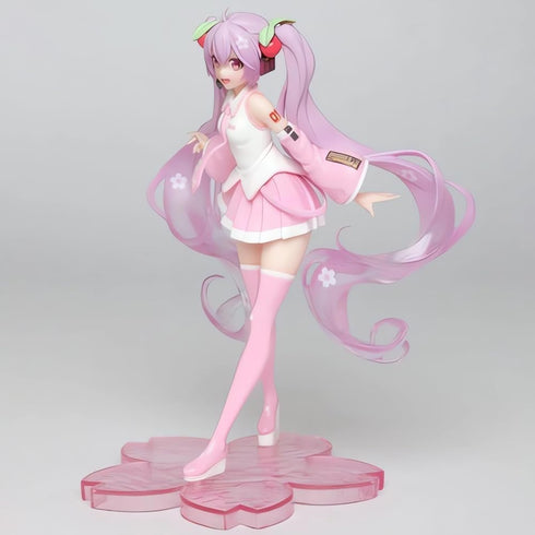 JIANYING Miku Figure Anime Figures Pink Cherry Blossoms Figure Gift Desktop Collection Ornament 7.8"...
