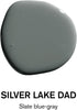 BACKDROP | Premium Interior Paint | Large Adhesive Paint Swatch | SILVER LAKE DAD - Slate Blue Gray | 12" x 12" Color Sample...