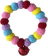 Pom Pom Dog Collar Elastic Cat Collar Decorative Plush Ball Puppy Necklace Eye-catching Pom Pom Pet Collar Necklace with Bell for Taking Photos, W...