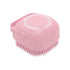 Dog Cat Bath Brush Comb Silicone - Dog Bath Brush Scrubber Pet Brush Bath Brush For Cats Dogs With Soap Dispenser Grooming Cleaning (Pink)...