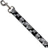 Buckle-Down Dog Leash Mickey Mouse Head Stacked Black Grays Available In Different Lengths And Widths For Small Medium Large Dogs and Cats, 4 Feet...