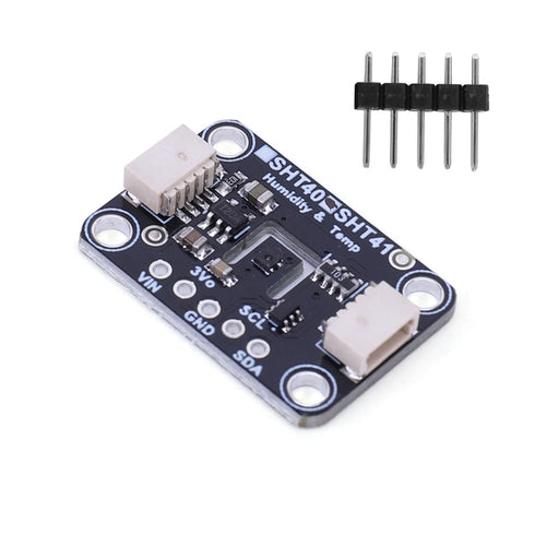 HiLetgo SHT41 Temperature Humidity Sensor Module IIC I2C 3.3V-5V Compatible with STEMMA QT Qwiic for Air Quality Monitoring Automatic Control Appl...