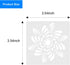 56 Pieces (3.6x3.6 inches) Painting Supplies Mandala Stencil Mandala Template Rangoli Stencils Mandala Stippling Tool Set, Suitable for Art Projec...