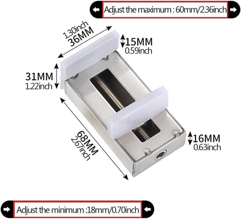 WANLIAN 1PCS Door Window Lock Stopper Adjustable Thick Sliding Safety Anti theft Children Security LockChild Plastic Steel Aluminium Rails Limit W...