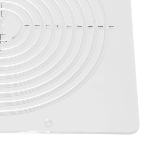 Circle Quilting Ruler Semicircle Clear Acrylic Highly Accurate Wide Application Sewing Measuring Templates Geometric Rulers for Office and School ...