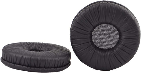 Tvoip 4 Pair Ear Cushions Leatherette Spare Replacement Earpads for Plantronics Supra Plus Encore and Most Standard Size 50mm Office Telephone Hea...
