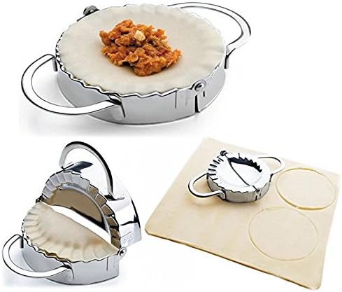 New Stainless Steel Ravioli Mould Dumpling Maker Mold Wrapper Pierogie Pie Crimper Pastry Dough Press Cutter Kitchen Gadgets (S 3inch)...