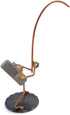 Fishing Nut Collectible Handmade Metal Art Figurine, Desk Accessories, Trophy, Boss Gift, Home Office Décor...