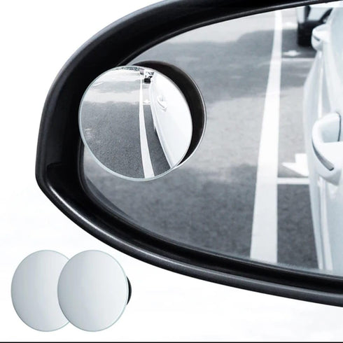 blind spot mirror, 2 pieces of 2 inch convex round rear view mirrors with 180 degrees adjustable angle and 360 degrees rotation, providing you wit...
