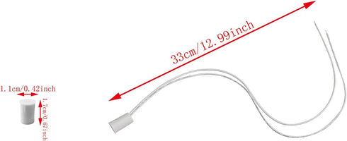 Haidong Recessed Door Window Magnetic Switch White Recessed Wired Door Window Sensor Magnetic Switch for Home Security Alarm System-3PCS...