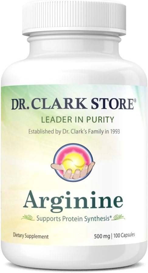 Dr. Clark Arginine, 500mg, 100 Gelatin Gelatin Capsules...