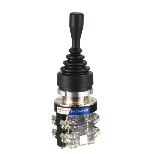 uxcell Joystick Switch Controllers 4 Position 4NO Latching Type 150V/250V/600V 30mm Panel Mount HKA1-41Y04...