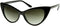 zeroUV Super Cateyes Vintage Inspired Fashion Mod Chic High Pointed Cat-Eye Sunglasses...