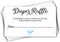 50 Diaper Raffle Ticket Lottery Insert Cards for Blue Boy Heart Baby Shower Invitations, Supplies and Games for Baby Gender Reveal Party, Bring a ...