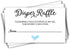 50 Diaper Raffle Ticket Lottery Insert Cards for Blue Boy Heart Baby Shower Invitations, Supplies and Games for Baby Gender Reveal Party, Bring a ...