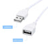 MECCANIXITY USB Extension Cable with ON/Off Switch 2 Meter USB Male to Female Extension Cord for Desk Lamp Fan LED Light Strip White Pack of 2...