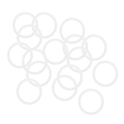 uxcell Silicone O-Rings, 20mm OD 16mm ID 2mm Width VMQ Seal Gasket for Compressor Valves Pipe Repair, White, Pack of 16...