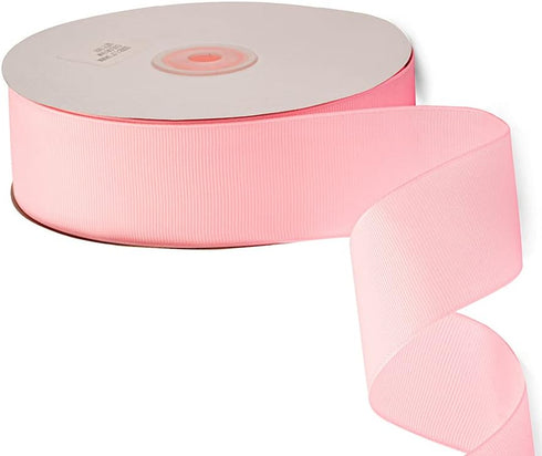 LIUYAXI 1-1/2" X 50 Yards Solid Pink Grosgrain Ribbon, Perfect for Crafts, Wedding Decor, DIY Hair Accessories, Sewing, Gift Package Wrapping and ...