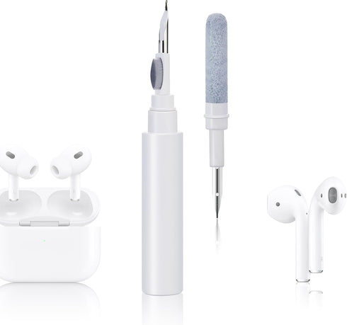 Airpods Pro1 2 3 Multi-Function Earbud Cleaning Kit, Earbud Cleaning Pen, Bluetooth Earphone Cleaning Brush, Flocking Sponge with Soft Brush, Mini...