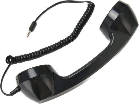 Retro Phone Handset, Vintage Retro 3.5Mm Telephone Handset Cell Phone Receiver, Radiation Proof Handheld Cell Phone Microphone for Mobile Phones C...