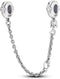 MULA 925 Sterling Silver Safety Chain for Charms Bracelets Dangle Pendants Beads Cute Cat Jewelry Gift for Women...