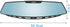 Car Rear View Mirror, 12" Wide Angle Universal Curve Convex Rearview Mirror Interior Clip On Original Mirror (Blue Mirror)...