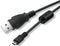 USB-A to Mini 8Pin USB 2.0 Fast Charging Transfer Cable with Silver-Plated Plugs and Anti-Jamming Ferrite Magnetic Ring, 3 Feet, Black...