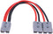 50A Connector Plug with 8AWG Wire, Y-Shaped Quick Connect Battery Harness, Forklift Plug Wire, Pair of Fixed Power Forklift connectors -30cm/0.98 ...