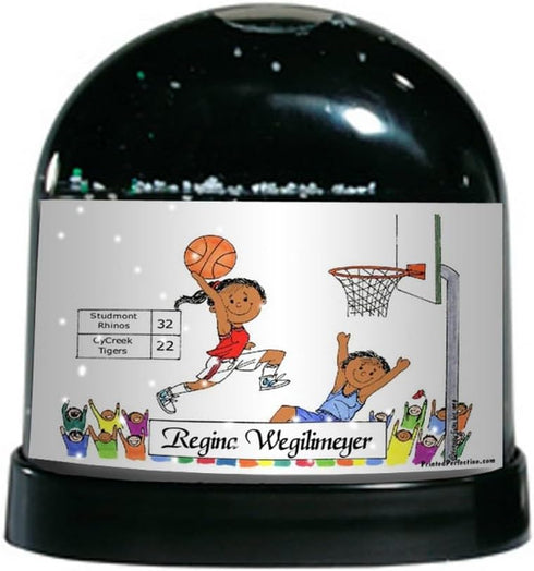 PrintedPerfection.com Personalized Basketball Player - Female Snow Globe Gift...